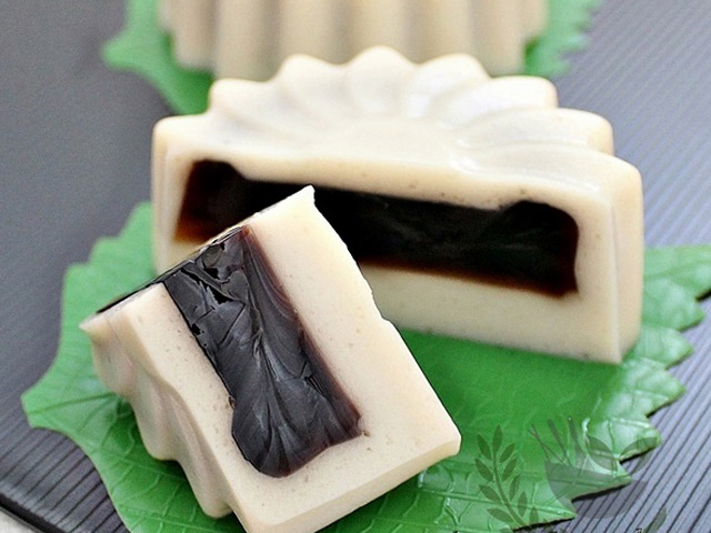 B&aacute;nh trung thu rau c&acirc;u vị đậu n&agrave;nh nh&acirc;n sương sa ăn ho&agrave;i kh&ocirc;ng ch&aacute;n