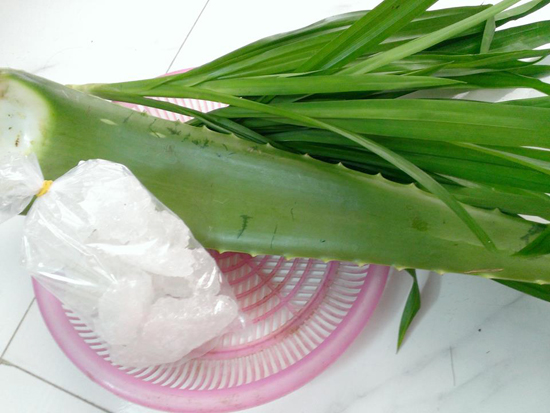 Nguy&ecirc;n liệu trong c&aacute;ch nấu nha đam đường ph&egrave;n đơn giản v&agrave; dễ t&igrave;m