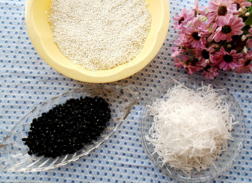 C&aacute;c nguy&ecirc;n liệu trong c&aacute;ch nấu x&ocirc;i đỗ đen thơm ngon