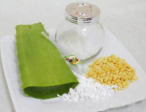 Nguy&ecirc;n liệu cho c&aacute;ch l&agrave;m ch&egrave; nha đam đậu xanh đơn giản, dễ t&igrave;m