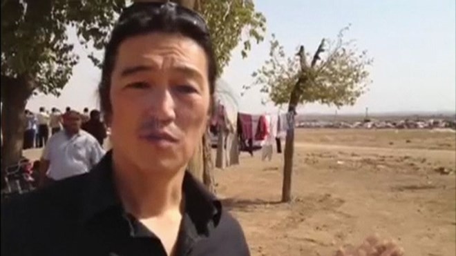 Ph&oacute;ng vi&ecirc;n Nhật Bản Kenji Goto đang bị khủng bố IS giam giữ