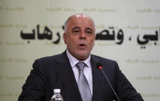 Thủ tướng Iraq Haidar al-Abadi t&igrave;m kiếm sự hỗ trợ vũ kh&iacute; từ Mỹ