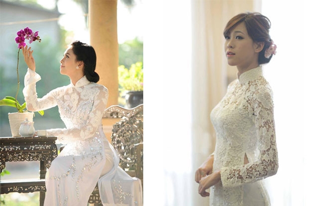 Kiểu t&oacute;c hợp với &aacute;o d&agrave;i truyền thống mang lại vẻ đằm thắm phải kể tới kiểu t&oacute;c b&uacute;i thấp