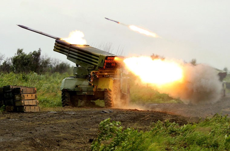 BM-21 có hiệu quả tốt trong bắn phá các mục tiêu trên diện rộng BM-21 có hiệu quả tốt trong bắn phá các mục tiêu trên diện rộng