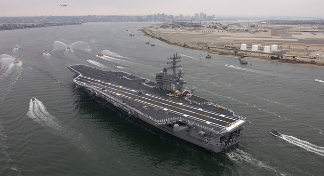 USS-Ronald Reagan (CVN-76) l&agrave; chiếc kh&ocirc;ng mẫu hạm thứ 9 của lớp Nimitz
