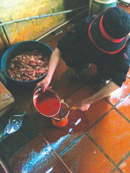 C&aacute;c cơ sở chế biến tiết canh bẩn ở H&agrave; Nội v&agrave; TPHCM