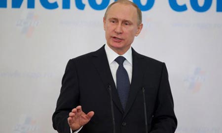 Tổng thống Nga Putin ph&aacute;t biểu tại diễn đ&agrave;n Link Đăng Nhập Nhà cái 13Win16.Com ở Moscow h&ocirc;m 19/3