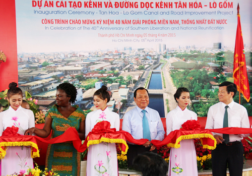Tin tức mới cập nhật 24h ng&agrave;y 5/4/2015 cho biết Kh&aacute;nh th&agrave;nh dự &aacute;n l&agrave;m thay đổi cuộc sống của 7 triệu người d&acirc;n TPHCM
