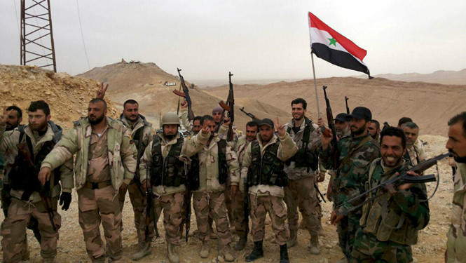 T&igrave;nh h&igrave;nh chiến sự Syria mới nhất ng&agrave;y 28/3/2016 cho thấy Syria kiểm so&aacute;t ho&agrave;n to&agrave;n th&agrave;nh phố Palmyra từ tay IS