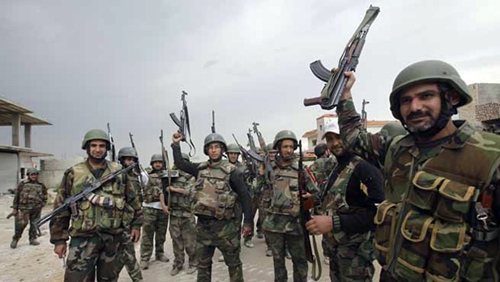 Tin tức về t&igrave;nh h&igrave;nh chiến sự Syria mới nhất cho biết Nga yểm trợ qu&acirc;n đội Syria tiến s&aacute;t th&agrave;nh cổ Palmyra bị IS chiếm đ&oacute;ng
