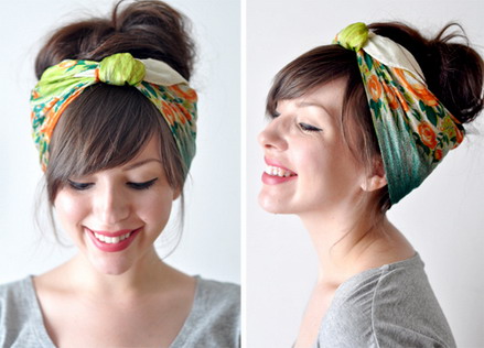 Biến h&oacute;a m&aacute;i t&oacute;c đẹp với khăn turban c&ugrave;ng kiểu thắt n&uacute;t headband