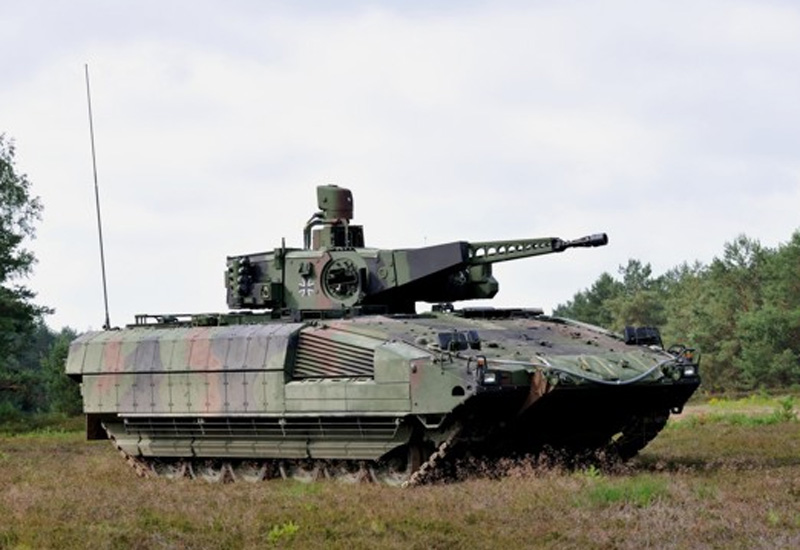 IFV Puma - vũ kh&iacute; lục qu&acirc;n nổi bật với module gi&aacute;p tổng hợp AMAP ở hai b&ecirc;n h&ocirc;ng xe
