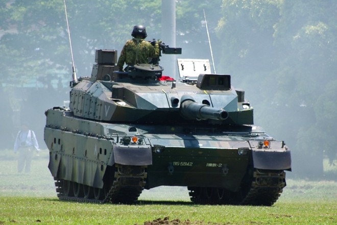 Type 10 l&agrave; xe tăng chiến đấu chủ lực ti&ecirc;n tiến nhất của Nhật Bản