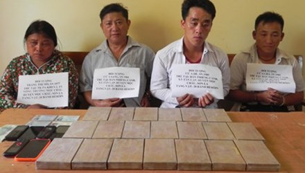 Vận chuyển 20 b&aacute;nh ma t&uacute;y, bốn đối tượng bị bắt
