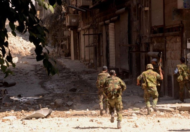 Các binh sĩ Syria ở Latakia