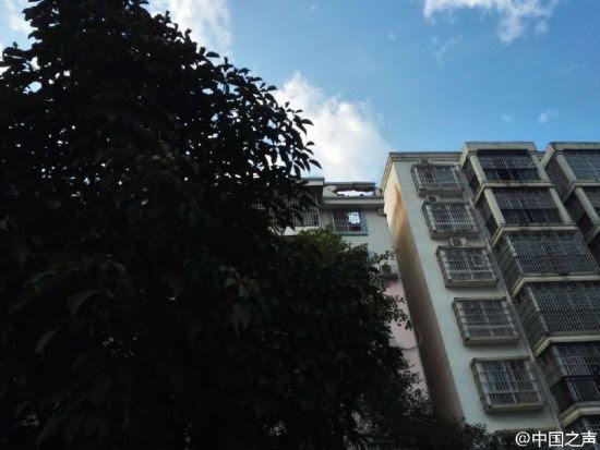 Tòa nhà chung cư nơi xảy ra vụ nổ.