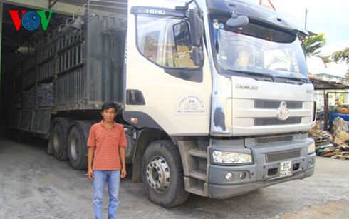  T&agrave;i xế xe container Phan Ngọc Đắc. Ảnh: VOV