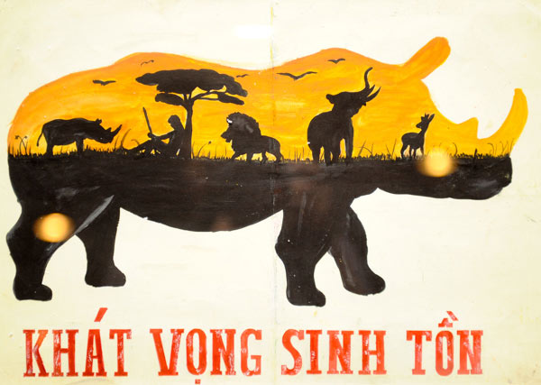 T&aacute;c phẩm Kh&aacute;t vọng sinh tồn của Phạm Khoa Vy, 17 tuổi ở Quảng Ng&atilde;i. Ảnh: Tiin 