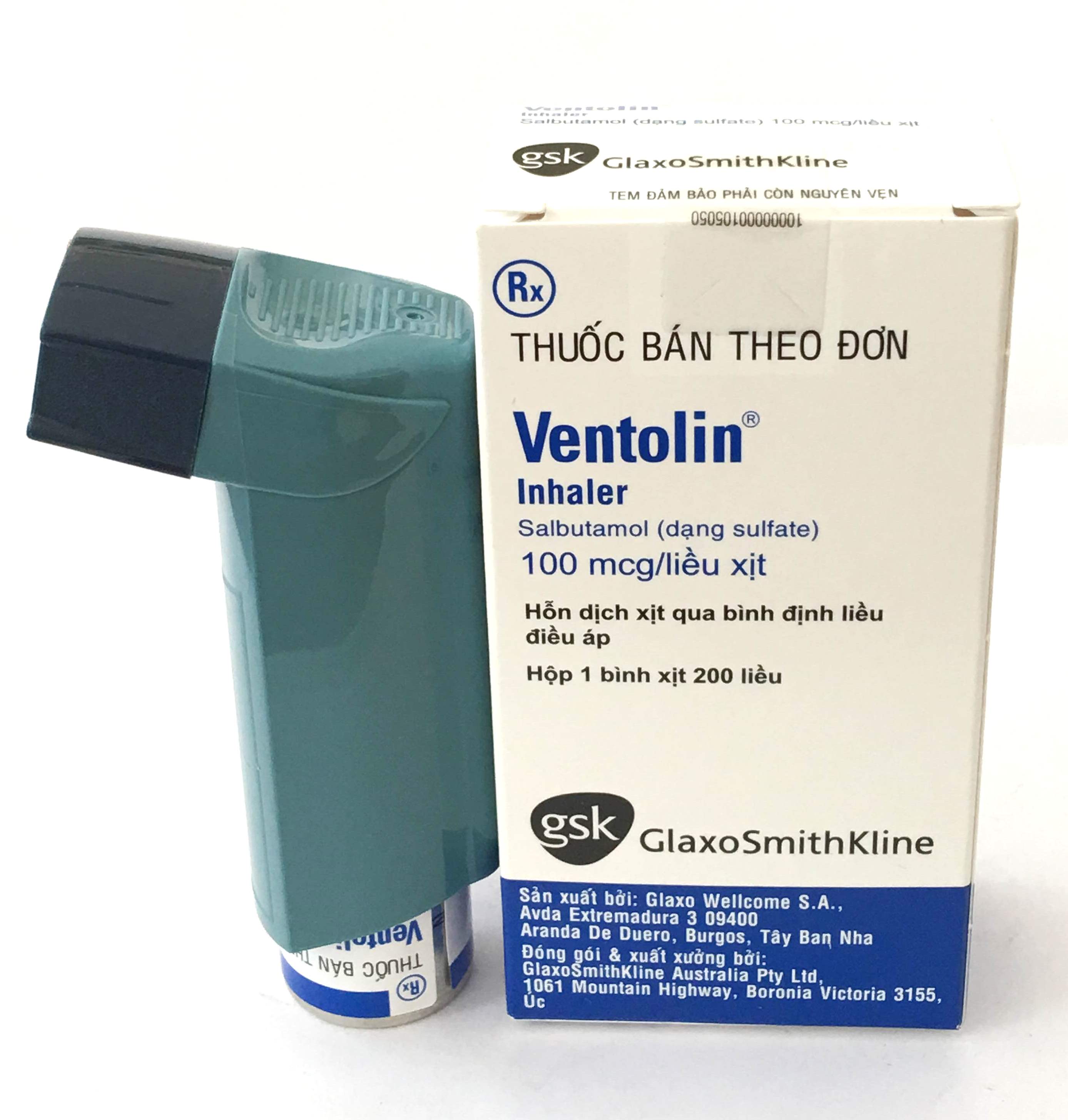 Thuộc xịt hen suyễn GlaxoSmithKline