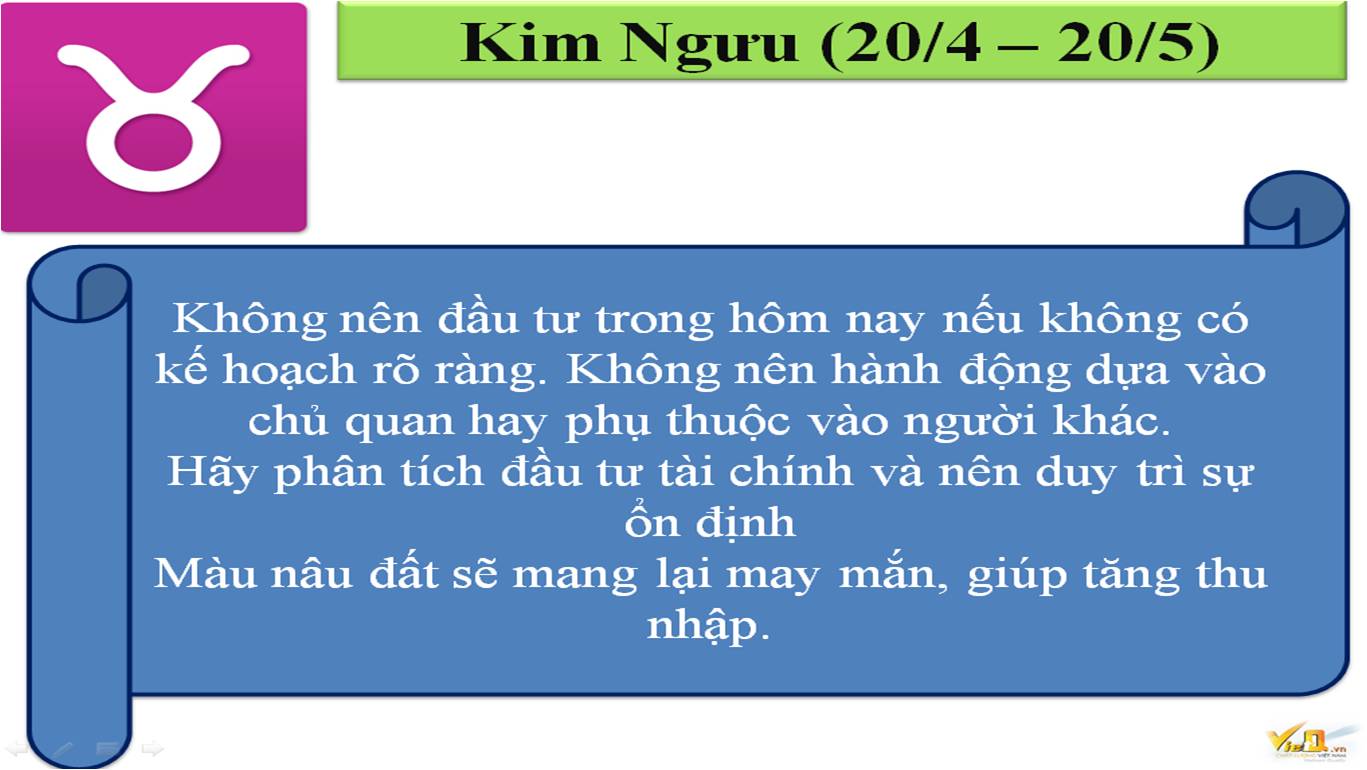Cung ho&agrave;ng đạo Kim Ngưu ng&agrave;y 8.7.2014