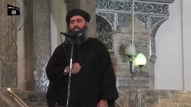 Thủ lĩnh Baghdadi của nh&oacute;m khủng bố IS mới chỉ xuất hiện c&ocirc;ng khai một lần duy nhất v&agrave;o hồi th&aacute;ng 7/2014