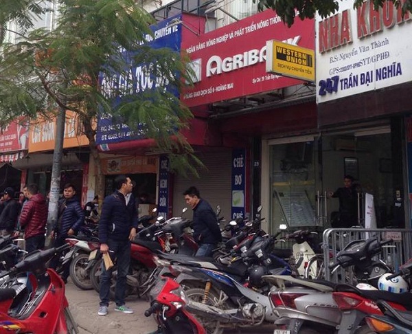 Chi nh&aacute;nh Ng&acirc;n h&agrave;ng N&ocirc;ng nghiệp v&agrave; ph&aacute;t triển n&ocirc;ng th&ocirc;n xảy ra vụ cướp