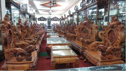 4 bộ gỗ huỳnh đ&agrave;n đỏ, hay giới chơi gỗ c&ograve;n gọi l&agrave; gỗ sưa đỏ của Minh S&acirc;m