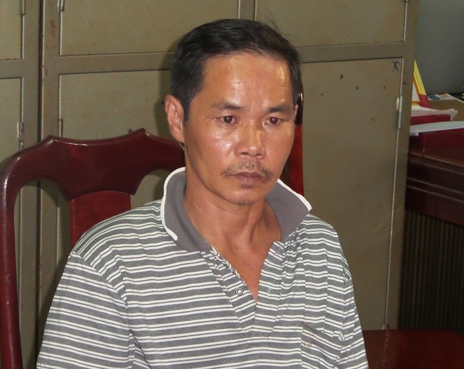 Đối tượng Phương tại trụ sở c&ocirc;ng an