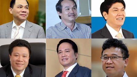 Tỷ ph&uacute; Phạm Nhật Vượng vẫn dẫn đầu danh s&aacute;ch những người gi&agrave;u nhất Việt Nam 2014