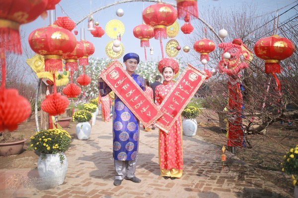 Vườn hoa Nhật T&acirc;n l&agrave; một trong những địa điểm chụp ảnh Tết &Acirc;m lịch đẹp