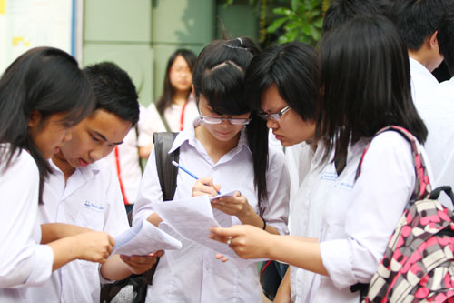 Điểm thi ĐH của ĐH Quốc gia H&agrave; Nội