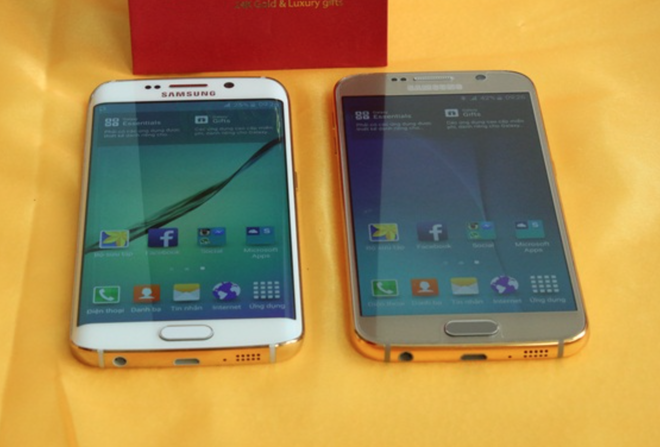 Điện thoại Samsung Galaxy n&acirc;ng tầm phong c&aacute;ch với lớp mạ v&agrave;ng nổi bật đắt gi&aacute;