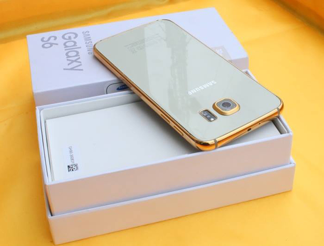 Điện thoại Samsung Galaxy S6 v&agrave; S6 Edge mạ v&agrave;ng đầu ti&ecirc;n ở Việt Nam