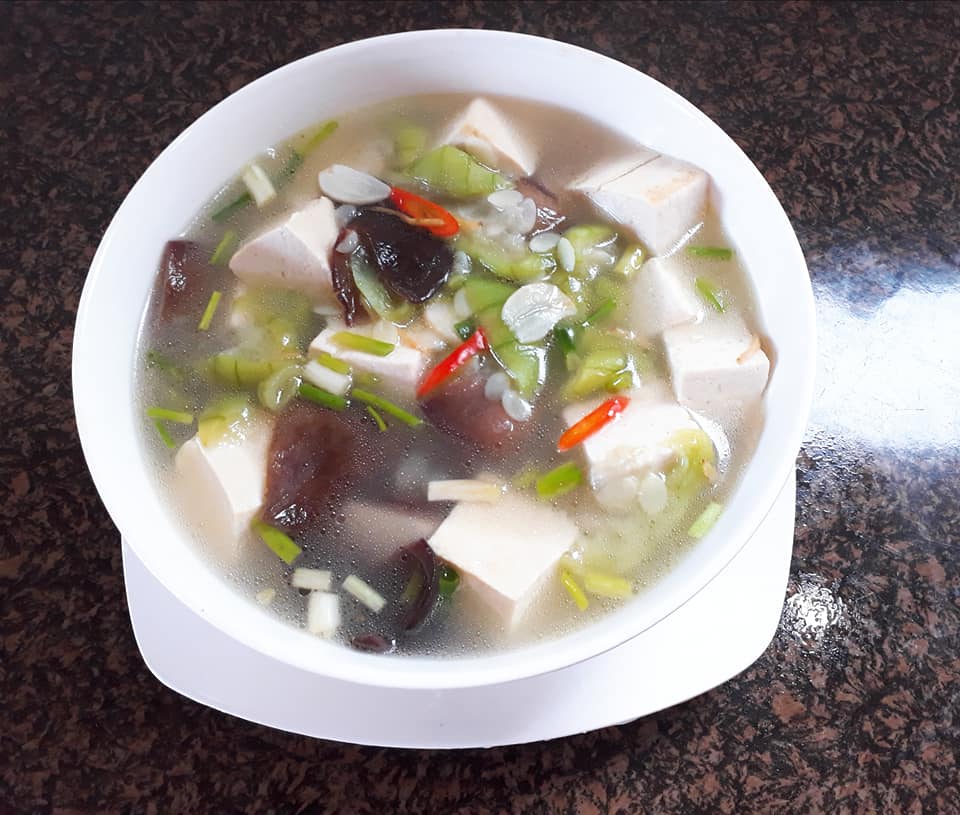 C&aacute;ch  nấu canh mướp đậu phụ mộc nhĩ thơm ngon lạ miệng