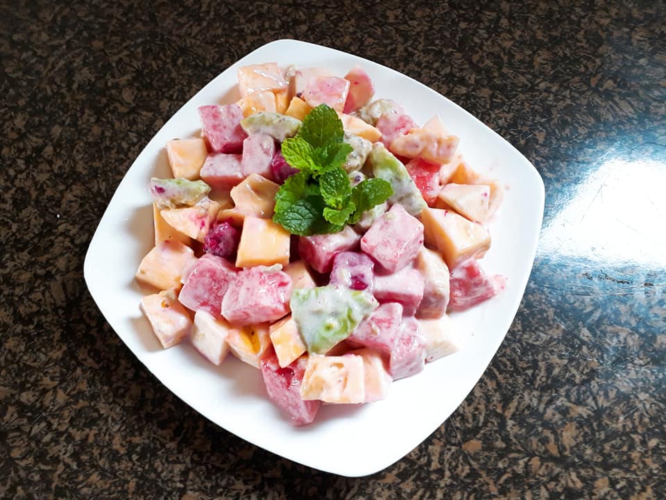 C&aacute;ch l&agrave;m salad hoa quả đơn  giản ngon miệng