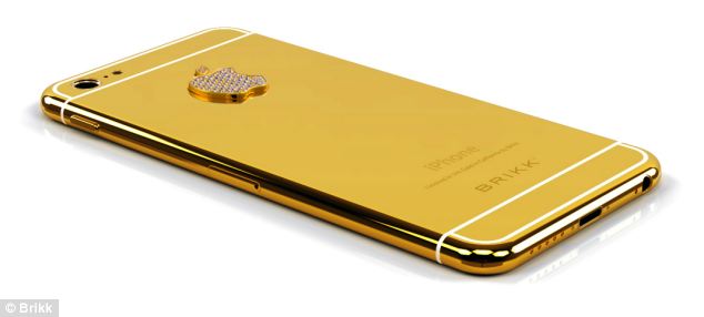 iPhone 6 gold mạ v&agrave;ng, nạm kim cương c&oacute; gi&aacute; 170 triệu