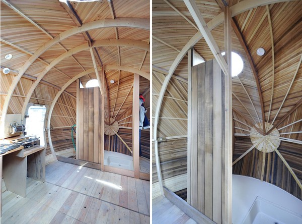 Ngôi nhà độc đáo này được dựng tại sông Beaulieu, Hampshire, Anh.