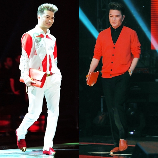Vị gi&aacute;m khảo X Factor biết phối đồ tinh &yacute; nhờ &aacute;p dụng nguy&ecirc;n tắc tone-sur-tone. Qu&yacute; &ocirc;ng h&agrave;ng hiệu chuộng clutch đồng m&agrave;u trang phục