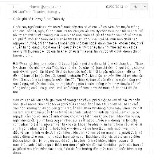 Khi xong việc, H.T kh&ocirc;ng nhận được tiền thanh to&aacute;n từ ph&iacute;a Thảo My.