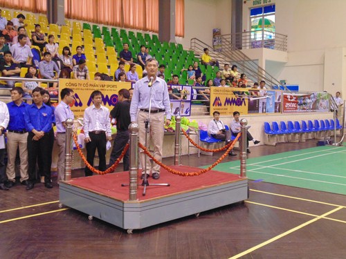 Thứ Trưởng Trần Văn Tùng phát biểu tại lễ khai mạc.