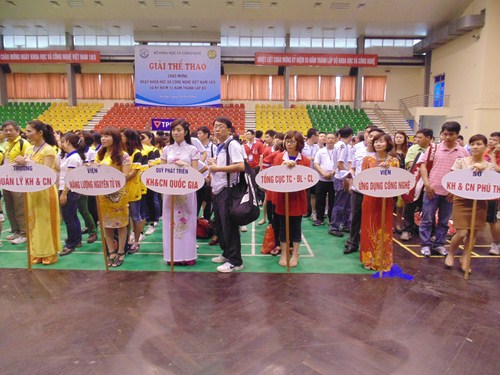 Đội TĐC trong buổi lễ khai mạc.