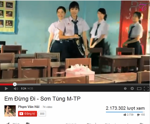 Em đừng đi cũng l&agrave; một ca kh&uacute;c c&oacute; lượng xem khủng của Sơn T&ugrave;ng MTP.