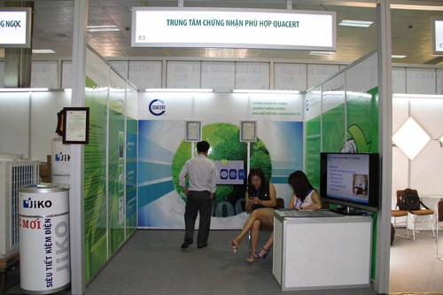 Trung t&acirc;m chứng nhận ph&ugrave; hơpk Quacert - Tổng cục Đo lường Chất lượng cũng tham gia hội chợ.