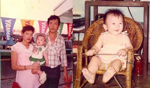 Hình ảnh mũm mĩm khi bé của Á quân Kha Mỹ Vân