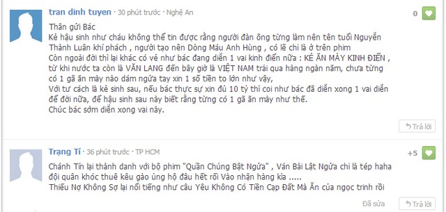 Độc giả thất vọng, mắng Ch&aacute;nh T&iacute;n 