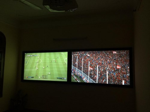 Tưởng thuật World Cup tr&ecirc;n m&agrave;n h&igrave;nh 100inch tại VPes