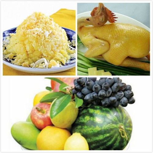 M&acirc;m cơm tạ ơn thần linh ng&agrave;y Rằm th&aacute;ng Bảy