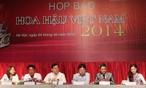 Buổi họp b&aacute;o Hoa hậu Việt Nam diễn ra v&agrave;o ng&agrave;y 4/6  tại H&agrave; Nội .