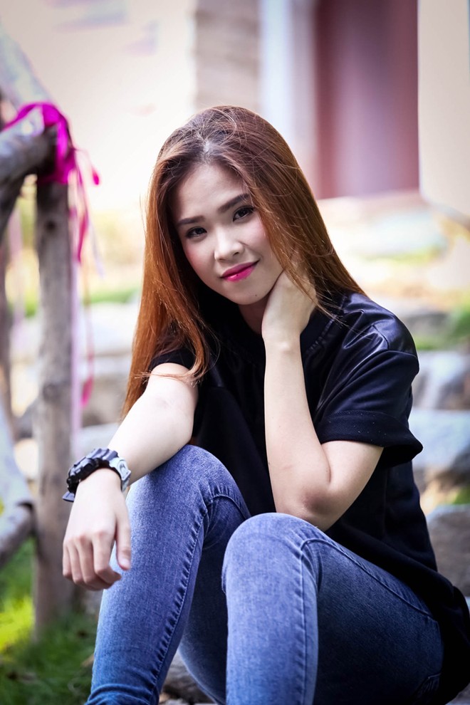 ảnh Khởi My Cô cho biết, bản tính hay cười nói là tính cách thật sự