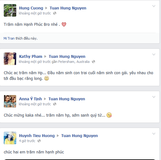 Hạnh ph&uacute;c v&agrave; sớm c&oacute; tin vui l&agrave; lời ch&uacute;c của phần lớn bạn b&egrave;, người h&acirc;m mộ